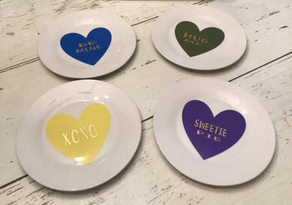 Conversation Heart Plates